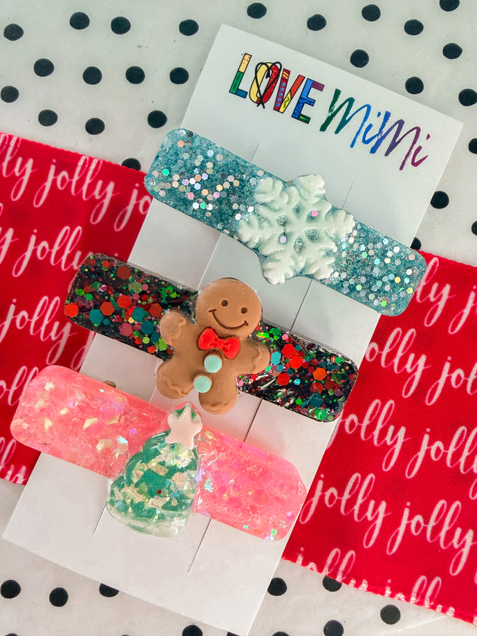 Christmas Charm Clip Set