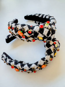 Houndstooth Halloween Headband