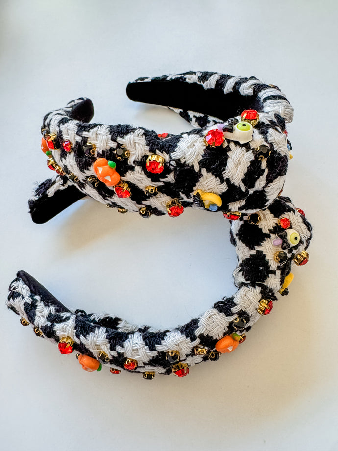 Houndstooth Halloween Headband