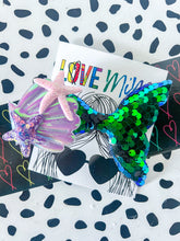 Load image into Gallery viewer, Sequin Mermaid Tail Clips
