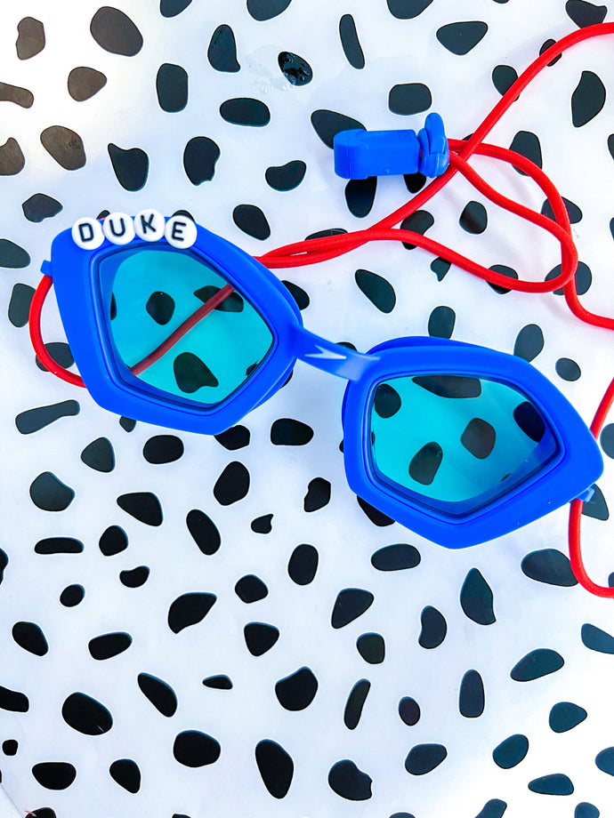personalized swim goggles Personalized Goggles (blue)