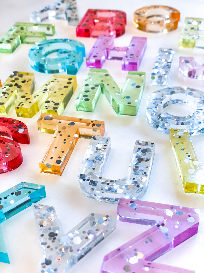 Muted Rainbow Alphabet Letter Set